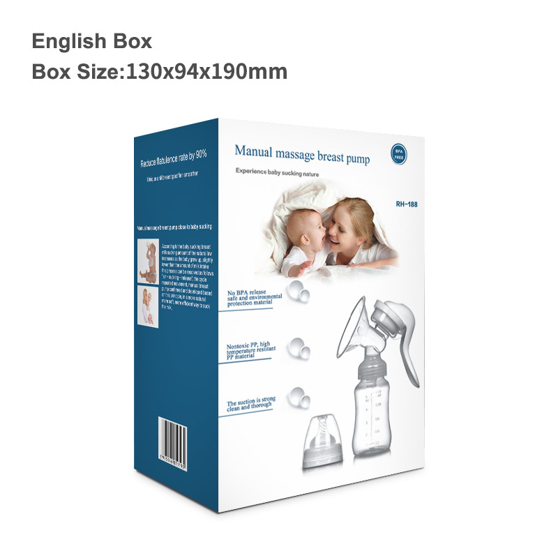 Manual Breast Pump - High Suction Portable Hand Pump for Nursing Mothers